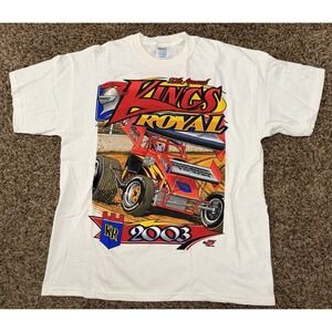 Vintage 2003 20th Annual Kings Royal Sprint Car Race Event Tee Mens Size XL